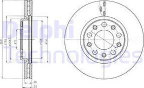 Delphi BG4314 - Əyləc Diski furqanavto.az