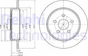 Delphi BG4313 - Əyləc Diski furqanavto.az