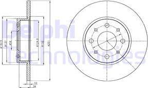 Delphi BG4312 - Əyləc Diski furqanavto.az