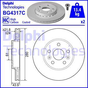 Delphi BG4317C - Əyləc Diski furqanavto.az