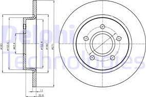 Delphi BG4386 - Əyləc Diski furqanavto.az