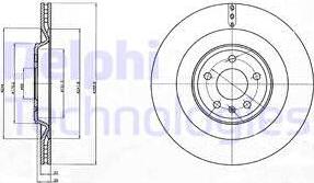 Delphi BG4387C-18B1 - Əyləc Diski furqanavto.az