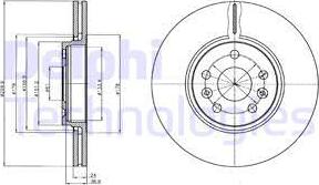 Delphi BG4338C - Əyləc Diski furqanavto.az