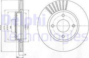 Delphi BG4337 - Əyləc Diski furqanavto.az