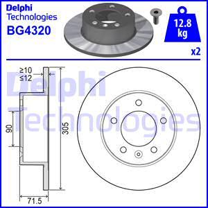 Delphi BG4320 - Əyləc Diski furqanavto.az