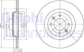 Delphi BG4322 - Əyləc Diski furqanavto.az