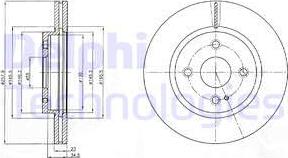 Delphi BG4254C-18B1 - Əyləc Diski furqanavto.az