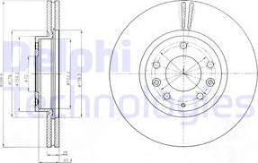 Delphi BG4255C - Əyləc Diski furqanavto.az