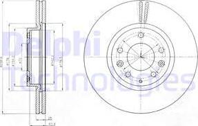 Delphi BG4255 - Əyləc Diski furqanavto.az