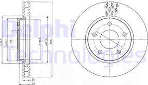 Delphi BG4258 - Əyləc Diski furqanavto.az