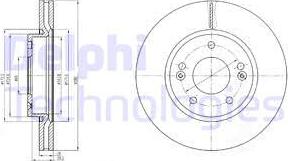 Delphi BG4281 - Əyləc Diski furqanavto.az