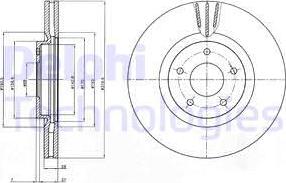 Delphi BG4231 - Əyləc Diski furqanavto.az