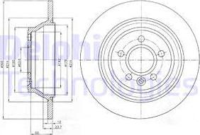 Delphi BG4238C - Əyləc Diski furqanavto.az