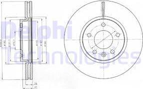 Delphi BG4278-C - Əyləc Diski furqanavto.az