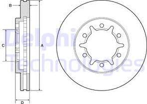 Delphi BG4795C - Əyləc Diski furqanavto.az