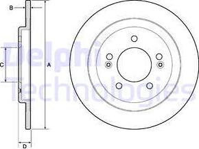 Delphi BG4749C - Əyləc Diski furqanavto.az