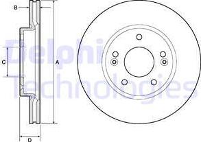 Delphi BG4745C - Əyləc Diski furqanavto.az