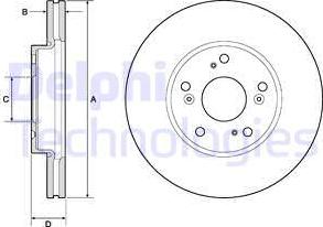 Delphi BG4741C - Əyləc Diski furqanavto.az