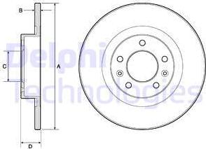 Delphi BG4748C - Əyləc Diski furqanavto.az