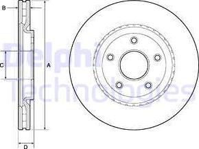 Delphi BG4759C-18B1 - Əyləc Diski furqanavto.az