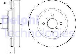 Delphi BG4750C - Əyləc Diski furqanavto.az