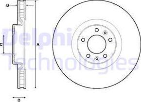 Delphi BG4716C - Əyləc Diski furqanavto.az