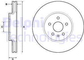 Delphi BG4710C - Əyləc Diski furqanavto.az