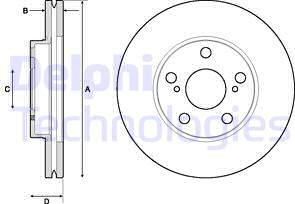 Delphi BG4711C - Əyləc Diski furqanavto.az