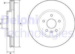 Delphi BG4783C - Əyləc Diski furqanavto.az