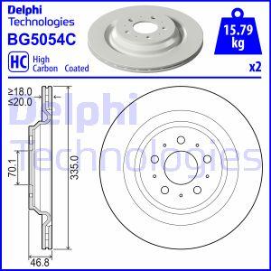 Delphi BG5054C - Əyləc Diski furqanavto.az