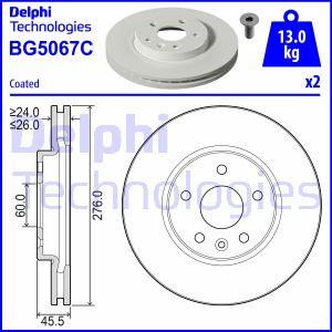 Delphi BG5067C - Əyləc Diski furqanavto.az