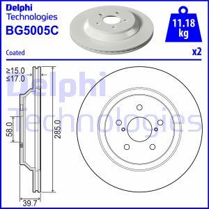 Delphi BG5005C - Əyləc Diski furqanavto.az