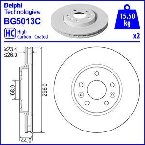 Delphi BG5013C - Əyləc Diski furqanavto.az