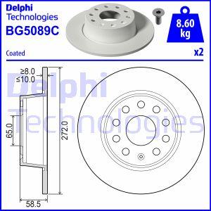 Delphi BG5089C - Əyləc Diski furqanavto.az