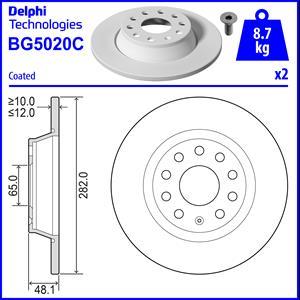 Delphi BG5020C - Əyləc Diski furqanavto.az