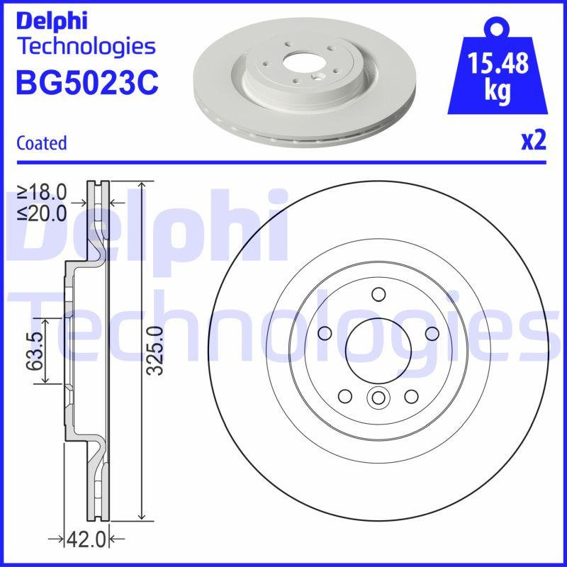 Delphi BG5023C-18B1 - Əyləc Diski furqanavto.az