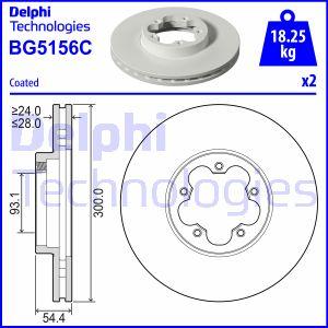 Delphi BG5156C - Əyləc Diski furqanavto.az
