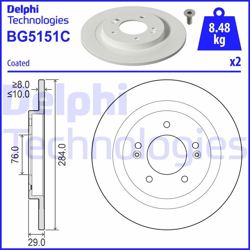 Delphi BG5151C - Əyləc Diski furqanavto.az