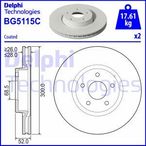 Delphi BG5115C - Əyləc Diski furqanavto.az