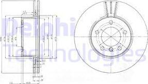 Delphi BG3998C - Əyləc Diski furqanavto.az