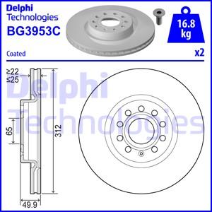 Delphi BG3953C - Əyləc Diski furqanavto.az