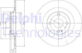 Delphi BG3967 - Əyləc Diski furqanavto.az