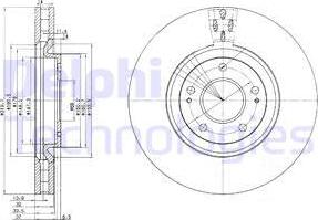 Delphi BG3988 - Əyləc Diski furqanavto.az