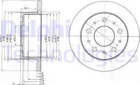 Delphi BG3923 - Əyləc Diski furqanavto.az