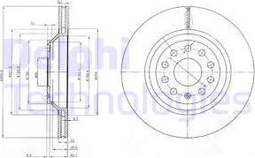 Delphi BG3975 - Əyləc Diski furqanavto.az