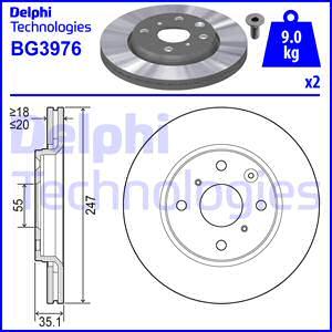 Delphi BG3976 - Əyləc Diski furqanavto.az