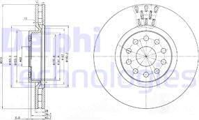 Delphi BG3497 - Əyləc Diski furqanavto.az