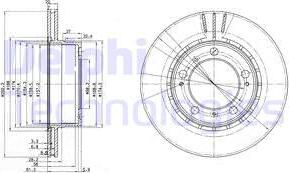 Delphi BG3410 - Əyləc Diski furqanavto.az