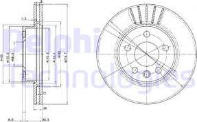 Delphi BG3417C - Əyləc Diski furqanavto.az