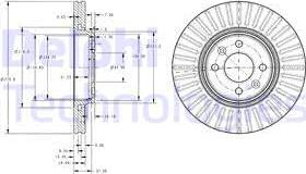 Delphi BG3430C - Əyləc Diski furqanavto.az